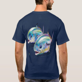 Permitir camiseta de pescado con icono de logotipo