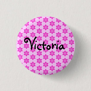 Perno rosado del botón de la insignia conocida de