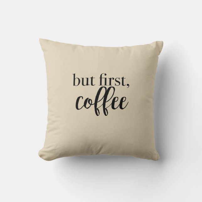 Pero el primer almohada de café (Anverso)