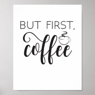 Pero el primer café de arte de pared, Poster de co