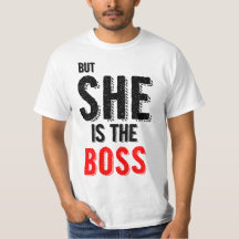 Pero ella es las camisetas de Boss de los hombres