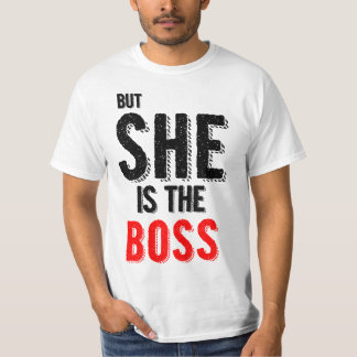 Pero ella es las camisetas de Boss de los hombres