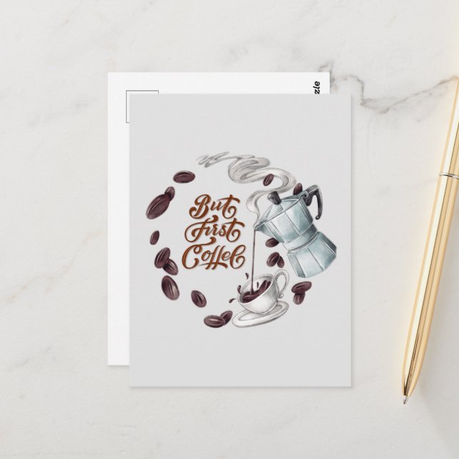 Pero la primera postal del café (Anverso/Reverso In Situ)