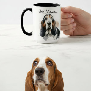 Pero Mamá....... Taza Moderna de Basset Hound