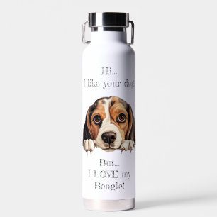 ¡Pero me encanta mi Beagle! Botella de agua