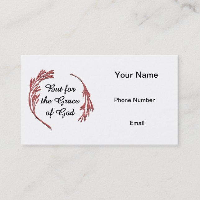 Pero por la tarjeta de llamada de la gracia de Dio (Anverso)