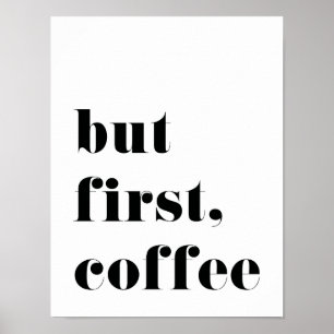 Pero primer poster de la impresión del café
