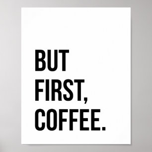 Pero primera impresión del poster del café
