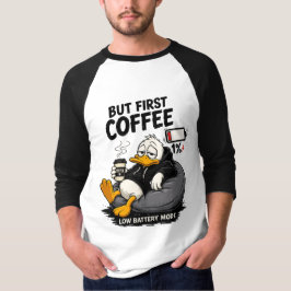 PERO PRIMERO CAFÉ Camiseta divertida de café con m