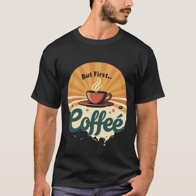 Pero Primero Café | Camiseta Vintage Retro Sol Exp (Anverso)
