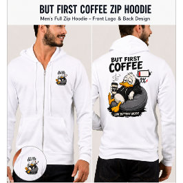 PERO PRIMERO CAFÉ Sudadera divertida de café Regal