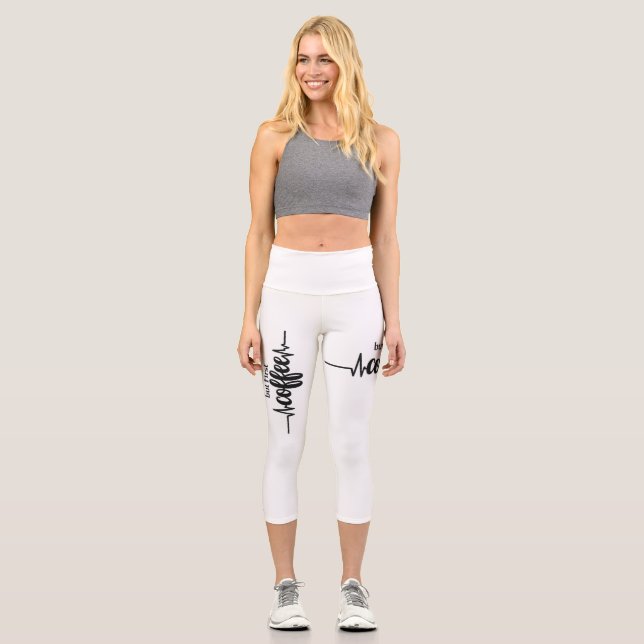 Pero Primero Leggings Capri de Café para Amantes d (Anverso)
