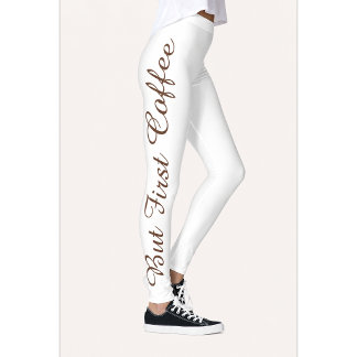 Pero Primero Leggings de Impresión de Café