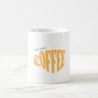 Pero Primero… Taza De Tipografía Retro De Café | L
