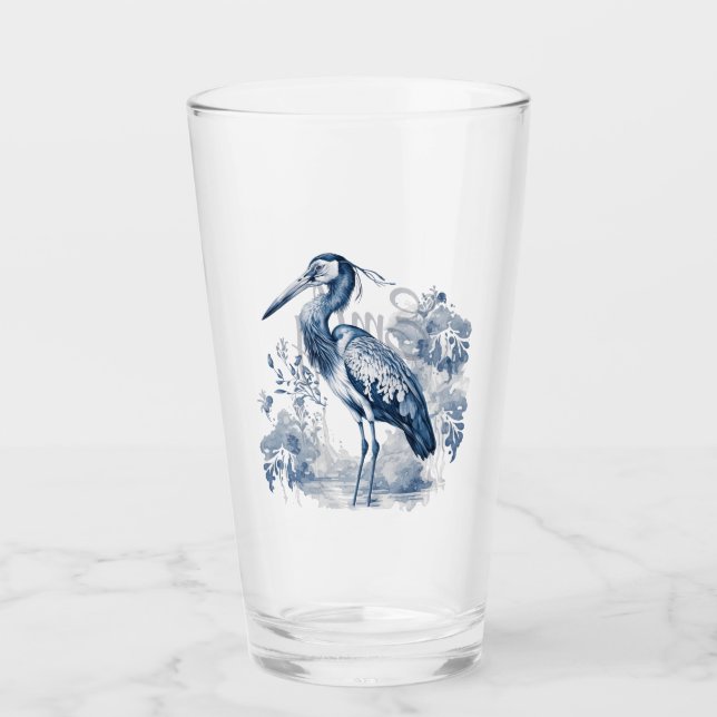 Perón con flores de estilo Delft azul y blanco (Anverso)