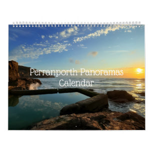 Perranporth Fotos Panorámicas Calendario de 18 mes