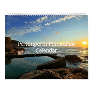 Perranporth Fotos Panorámicas Calendario de 18 mes