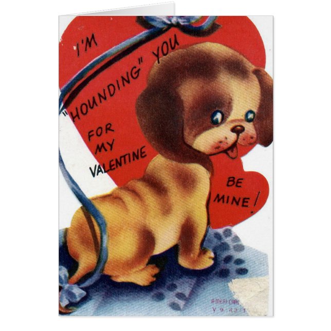 Perrito adorable del día de San Valentín (Frente)