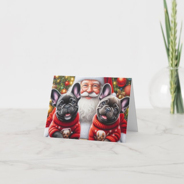 Perrito Bulldog Francés Navidad (Anverso)