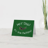 Perrito caliente! Tarjeta de cumpleaños