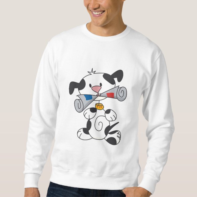 Perrito con las camisetas y los regalos del (Anverso)