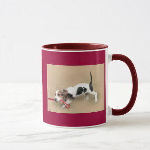 ¡Perrito de Basset Hound de la vespa…! … Taza