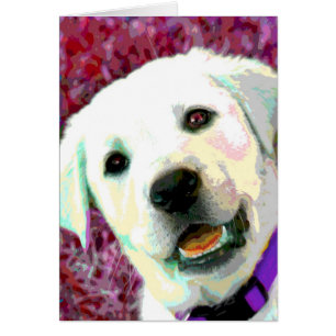 Perrito del laboratorio del amarillo del ARTE POP