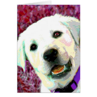 Perrito del laboratorio del amarillo del ARTE POP