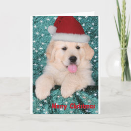 Perrito del navidad del golden retriever
