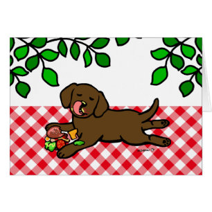 Perrito inocente de Labrador del chocolate