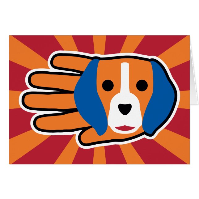 Perrito lindo del beagle (Anverso (Horizontal))