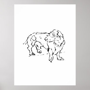 Perrito salchicha Dachshund lindo – Arte personali