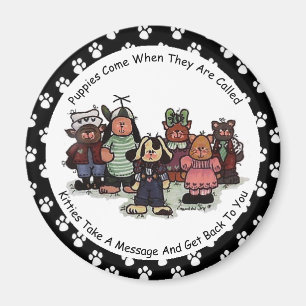 Perritos e imán de los gatitos