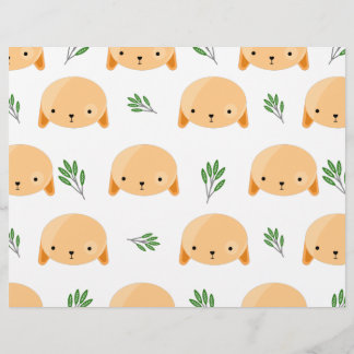 Perritos Marrones con Papel de Recortables de Hier