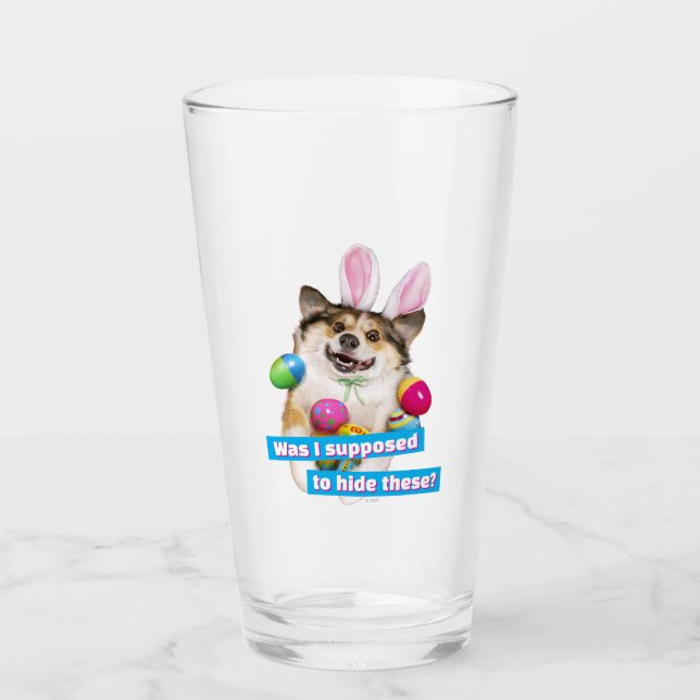 Perro acostado sobre huevos de Pascua (Anverso)