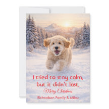 Perro Adorable con Frase Divertida de Navidad | Ta