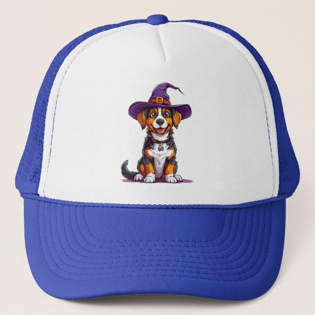 Perro Alegre con Sombrero de Bruja (Anverso)
