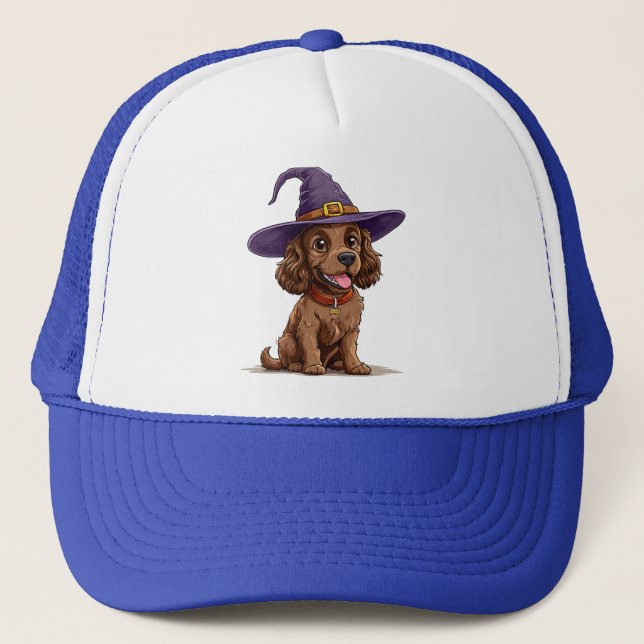 Perro Alegre con Sombrero de Bruja (Anverso)