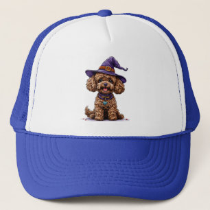 Perro Alegre con Sombrero de Bruja