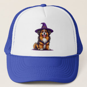 Perro Alegre con Sombrero de Bruja