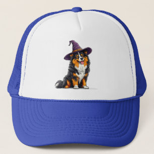 Perro Alegre con Sombrero de Bruja