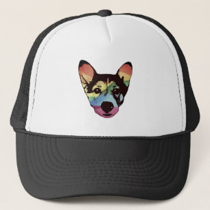 Perro arcoiris, gorra, gorra