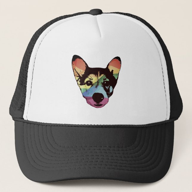 Perro arcoiris, gorra, gorra (Anverso)