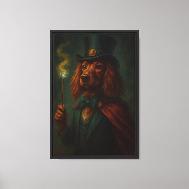 Perro asistente en la impresión de arte de lienzo  (Anverso)