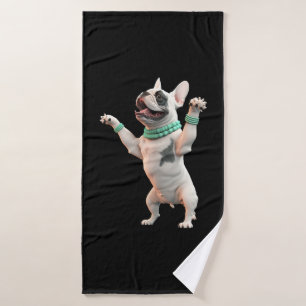 Perro bailando divertido y lindo