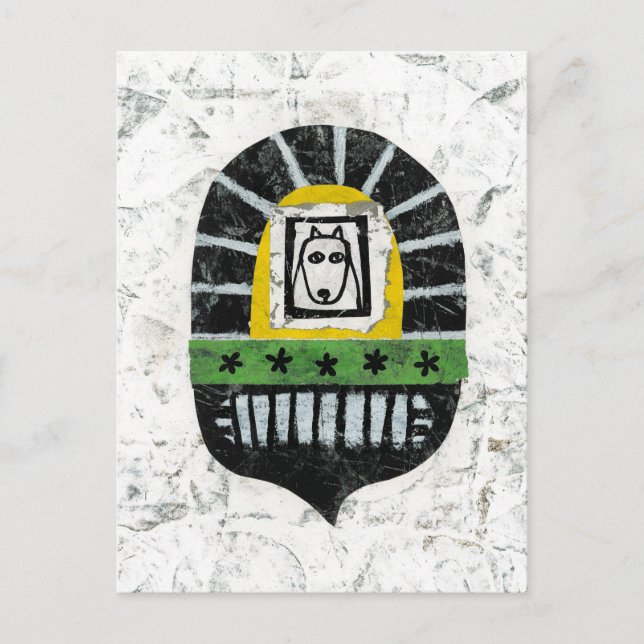 Perro bajo la postal puente (Anverso)