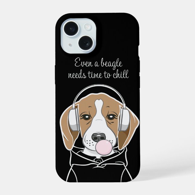 Perro Beagle Divertido y Lindo con Chicle (Reverso )