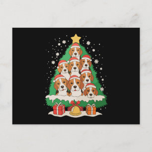 Perro Beagle Navidad Árbol Navideño Familia Fiesta