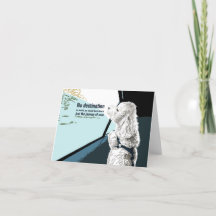 Perro bijon con tarjeta de nota haiku