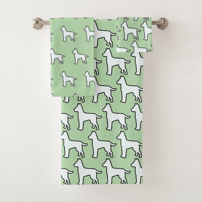 Perro blanco Mint Verde  (In situ)